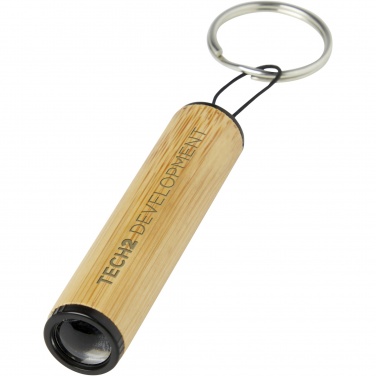 Logo trade advertising products picture of: Cane bamboo key ring with light